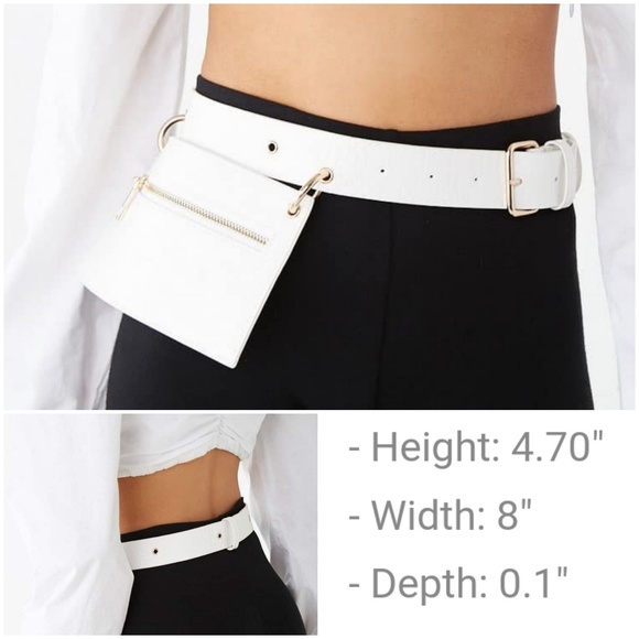 (2) Croc design belt bags blk&wht for cost of one! - Picture 3 of 5